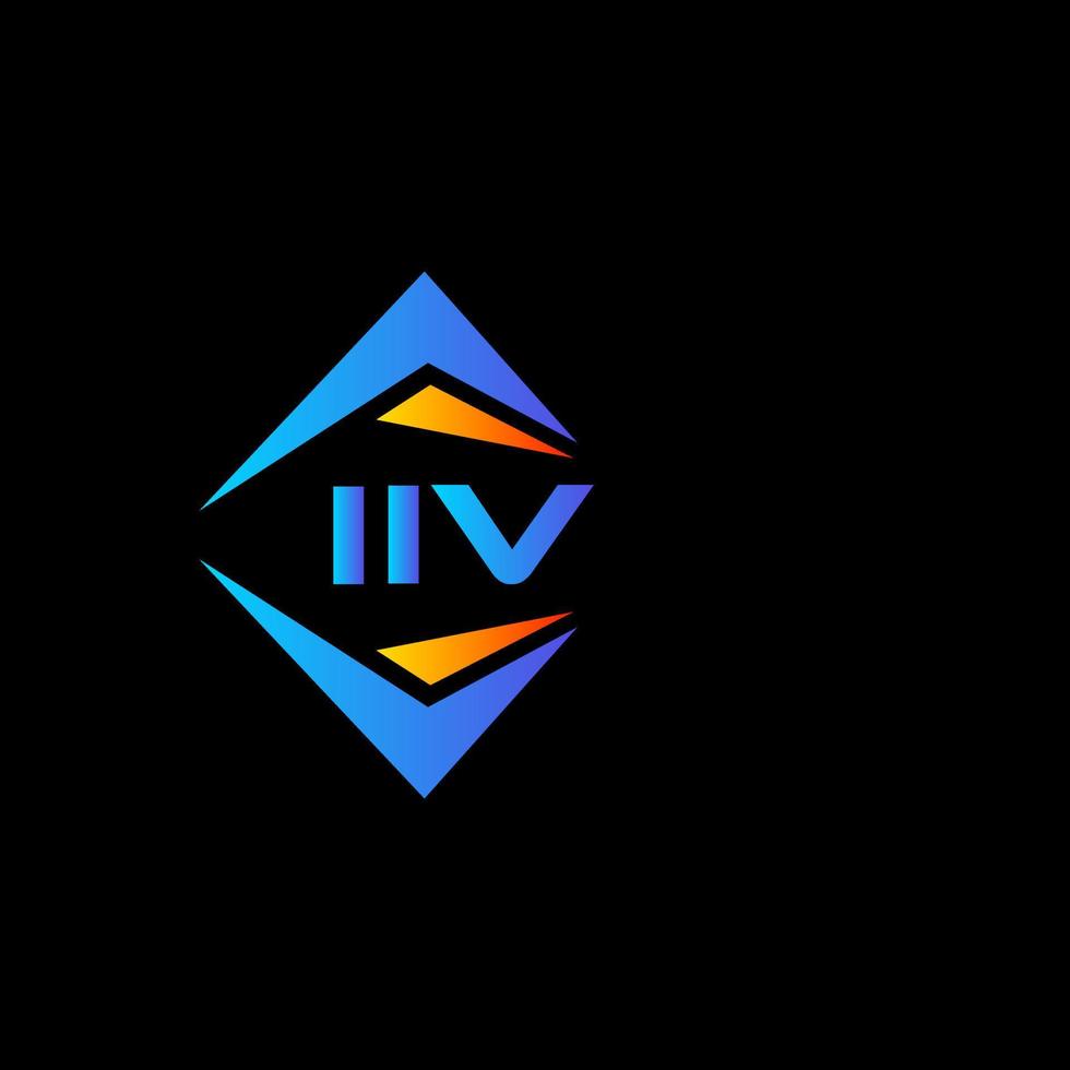 iiv abstraktes Technologie-Logo-Design auf weißem Hintergrund. iiv kreatives Initialen-Buchstaben-Logo-Konzept. vektor