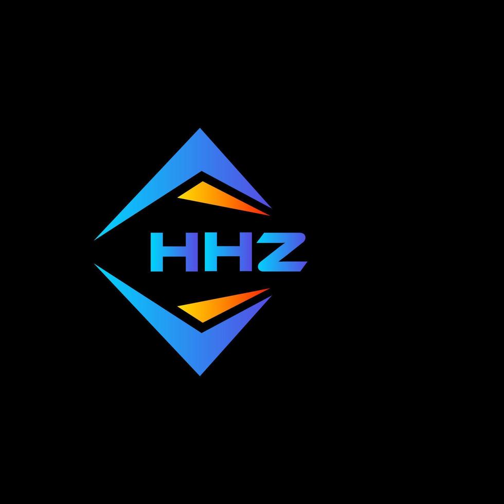 hhz abstrakt teknologi logotyp design på svart bakgrund. hhz kreativ initialer brev logotyp begrepp. vektor
