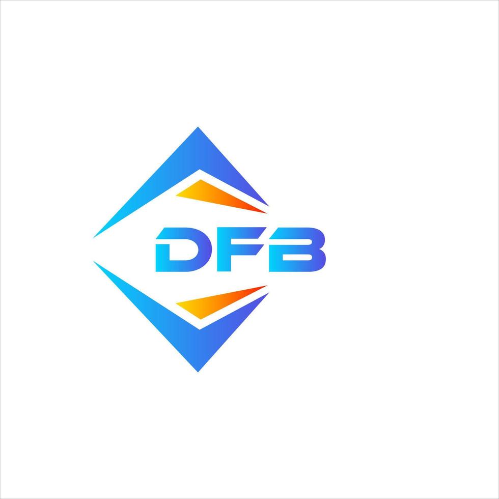 dfb abstraktes Technologie-Logo-Design auf weißem Hintergrund. dfb-kreatives Initialen-Brief-Logo-Konzept. vektor