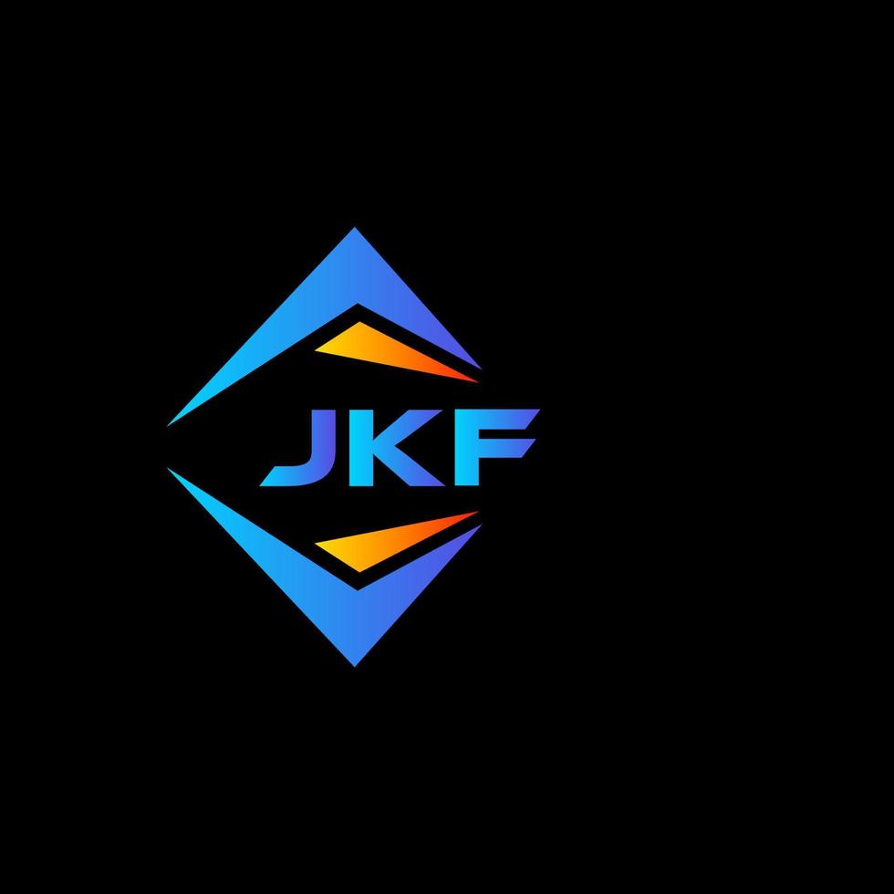 jkf abstrakt teknologi logotyp design på svart bakgrund. jkf kreativ initialer brev logotyp begrepp. vektor