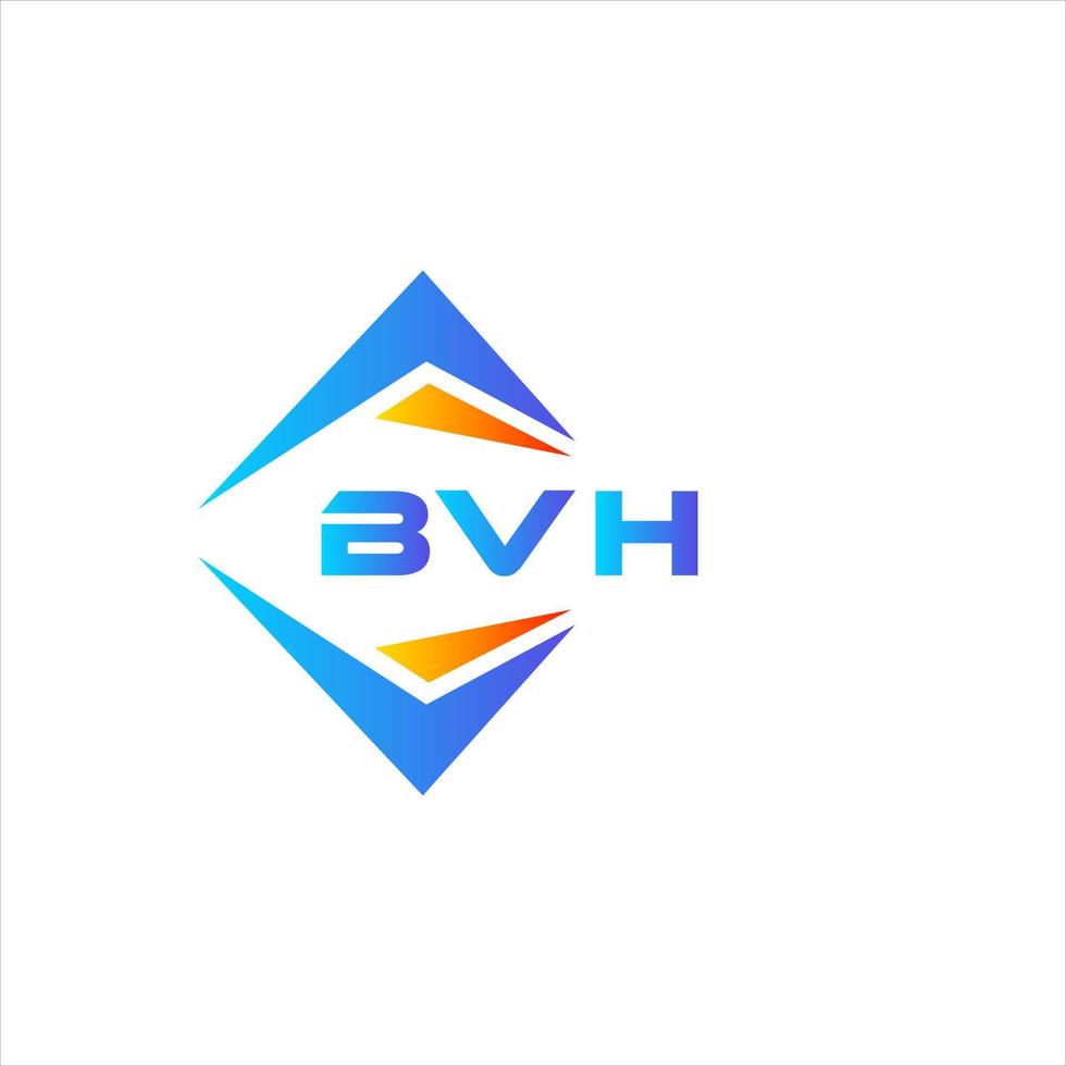bvh abstraktes Technologie-Logo-Design auf weißem Hintergrund. bvh kreative Initialen schreiben Logo-Konzept. vektor