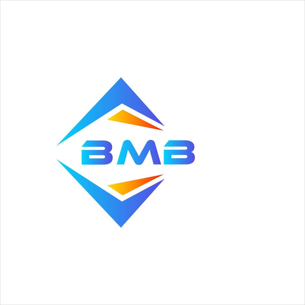 bmb abstrakt teknologi logotyp design på vit bakgrund. bmb kreativ initialer brev logotyp begrepp. vektor