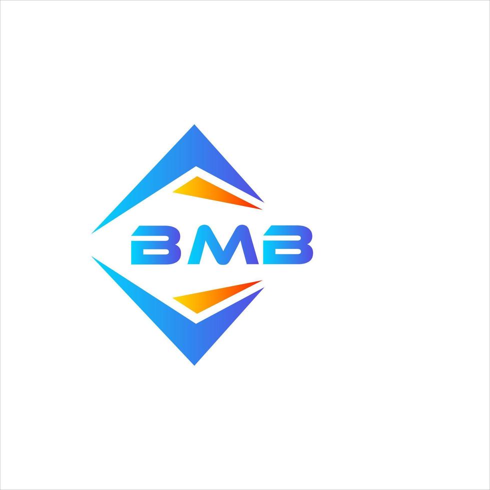 Bmb abstraktes Technologie-Logo-Design auf weißem Hintergrund. bmb kreative Initialen schreiben Logo-Konzept. vektor