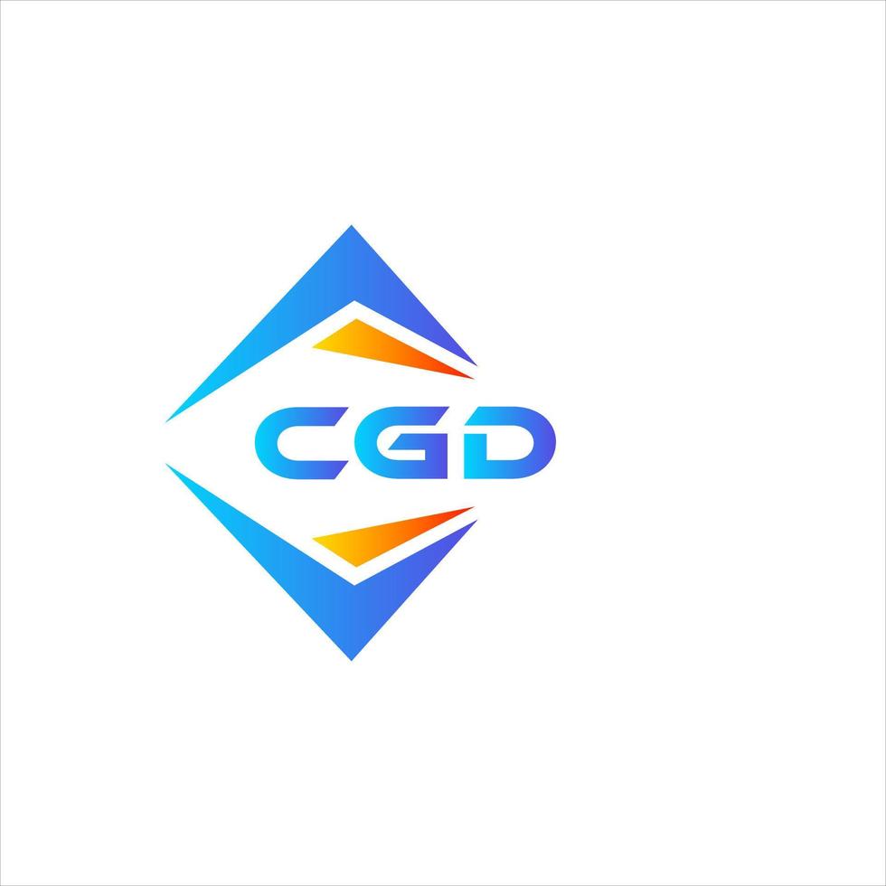 cgd abstraktes Technologie-Logo-Design auf weißem Hintergrund. cgd kreatives Initialen-Buchstaben-Logo-Konzept. vektor