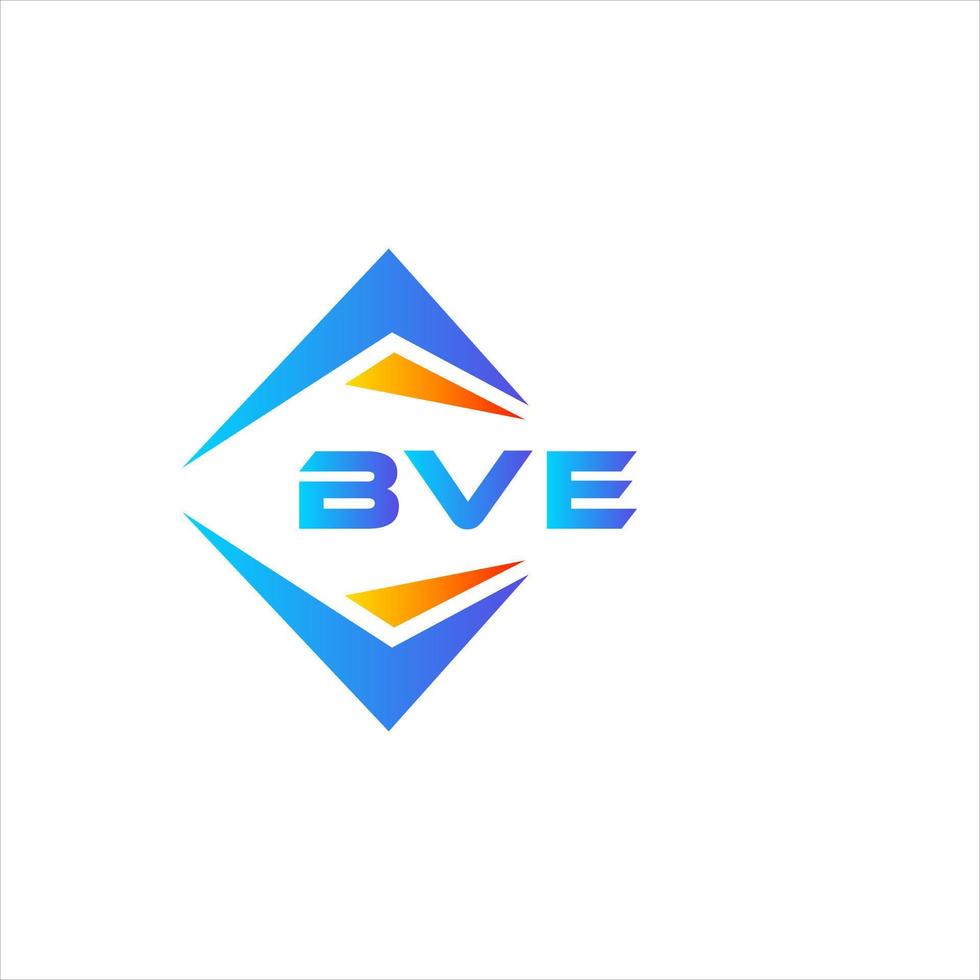 bve abstraktes Technologie-Logo-Design auf weißem Hintergrund. bve kreatives Initialen-Brief-Logo-Konzept. vektor