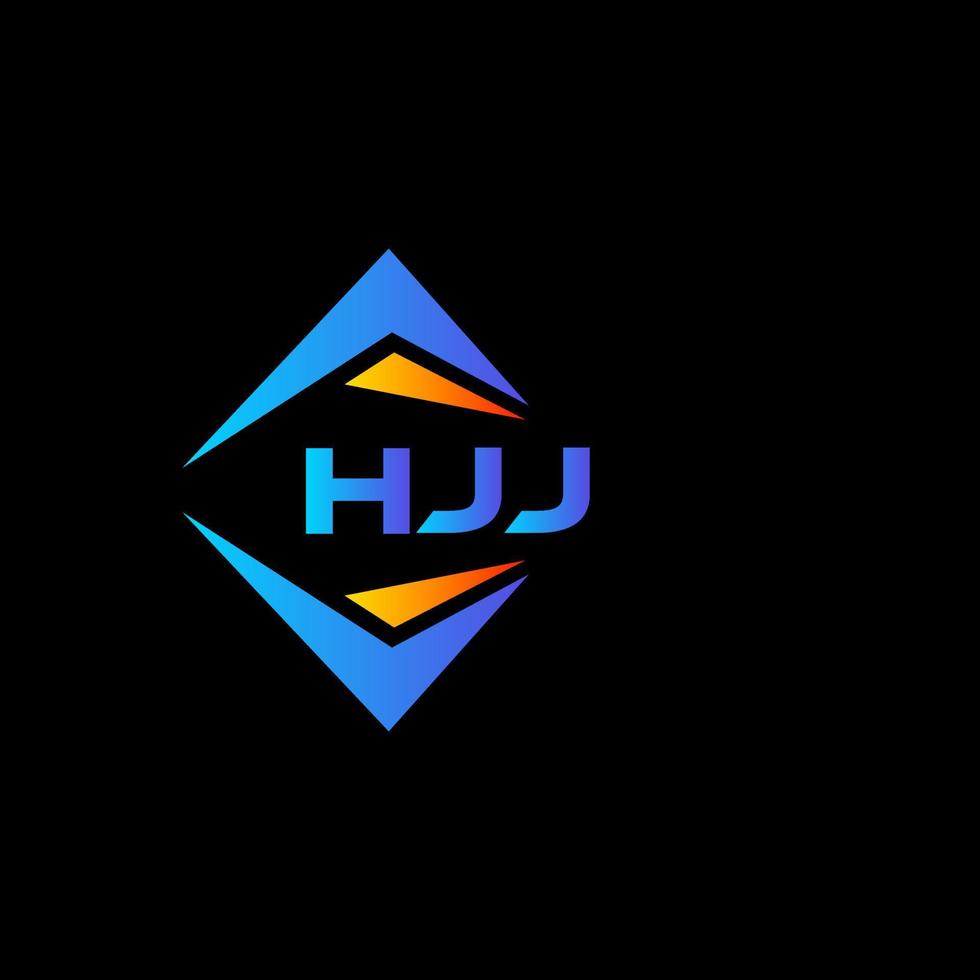 hjj abstrakt teknologi logotyp design på svart bakgrund. hjj kreativ initialer brev logotyp begrepp. vektor