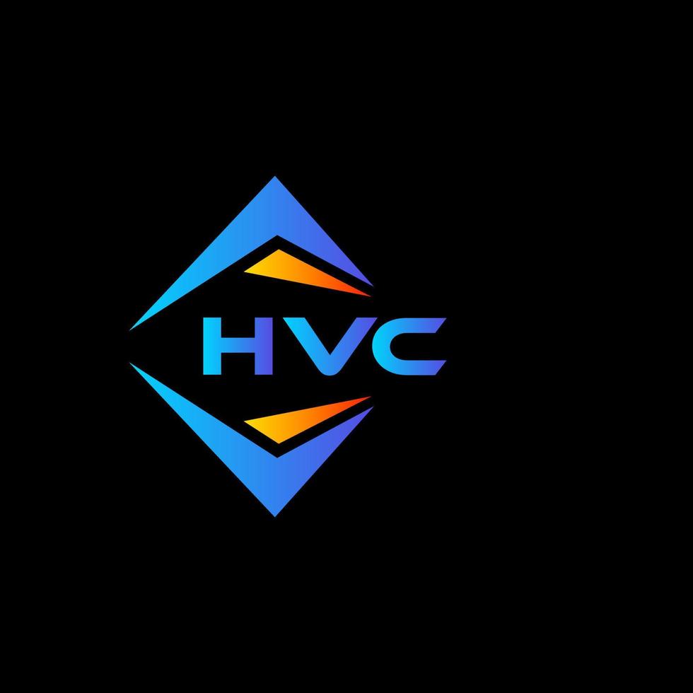 hvc abstrakt teknologi logotyp design på svart bakgrund. hvc kreativ initialer brev logotyp begrepp. vektor