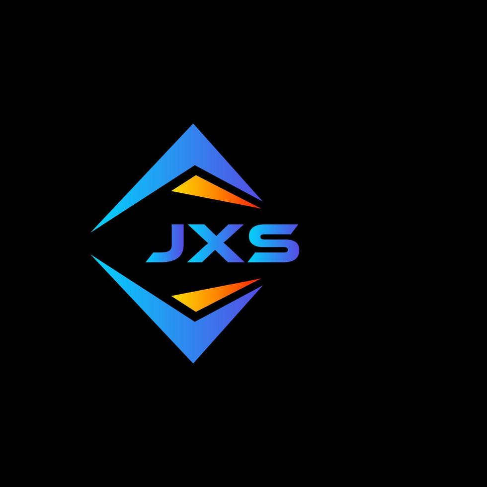 jxs abstraktes Technologie-Logo-Design auf schwarzem Hintergrund. jxs kreatives Initialen-Buchstaben-Logo-Konzept. vektor