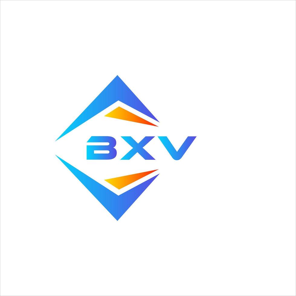 bxv abstraktes Technologie-Logo-Design auf weißem Hintergrund. bxv kreative Initialen schreiben Logo-Konzept. vektor