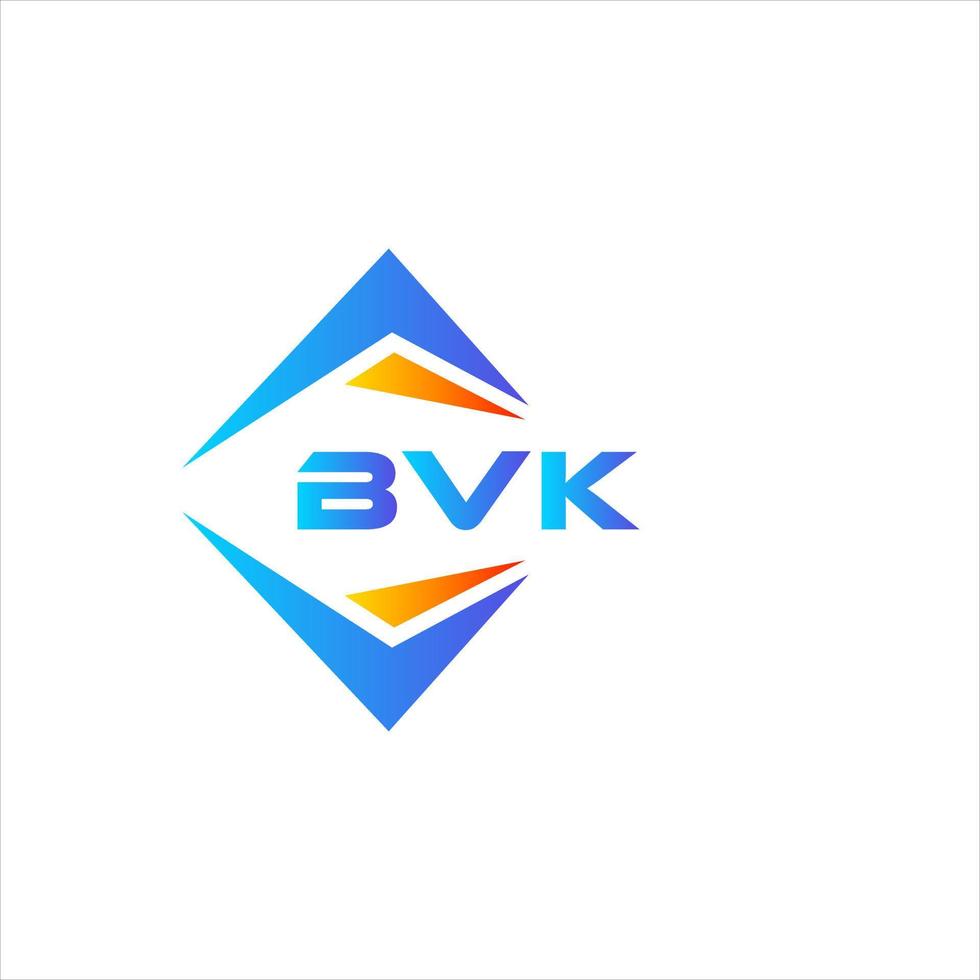 bvk abstraktes Technologie-Logo-Design auf weißem Hintergrund. bvk kreative Initialen schreiben Logo-Konzept. vektor