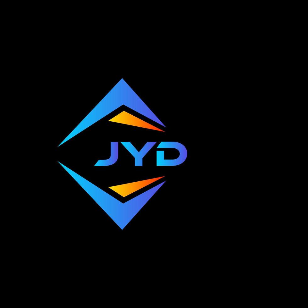 jyd abstraktes Technologie-Logo-Design auf schwarzem Hintergrund. jyd kreatives Initialen-Buchstaben-Logo-Konzept. vektor