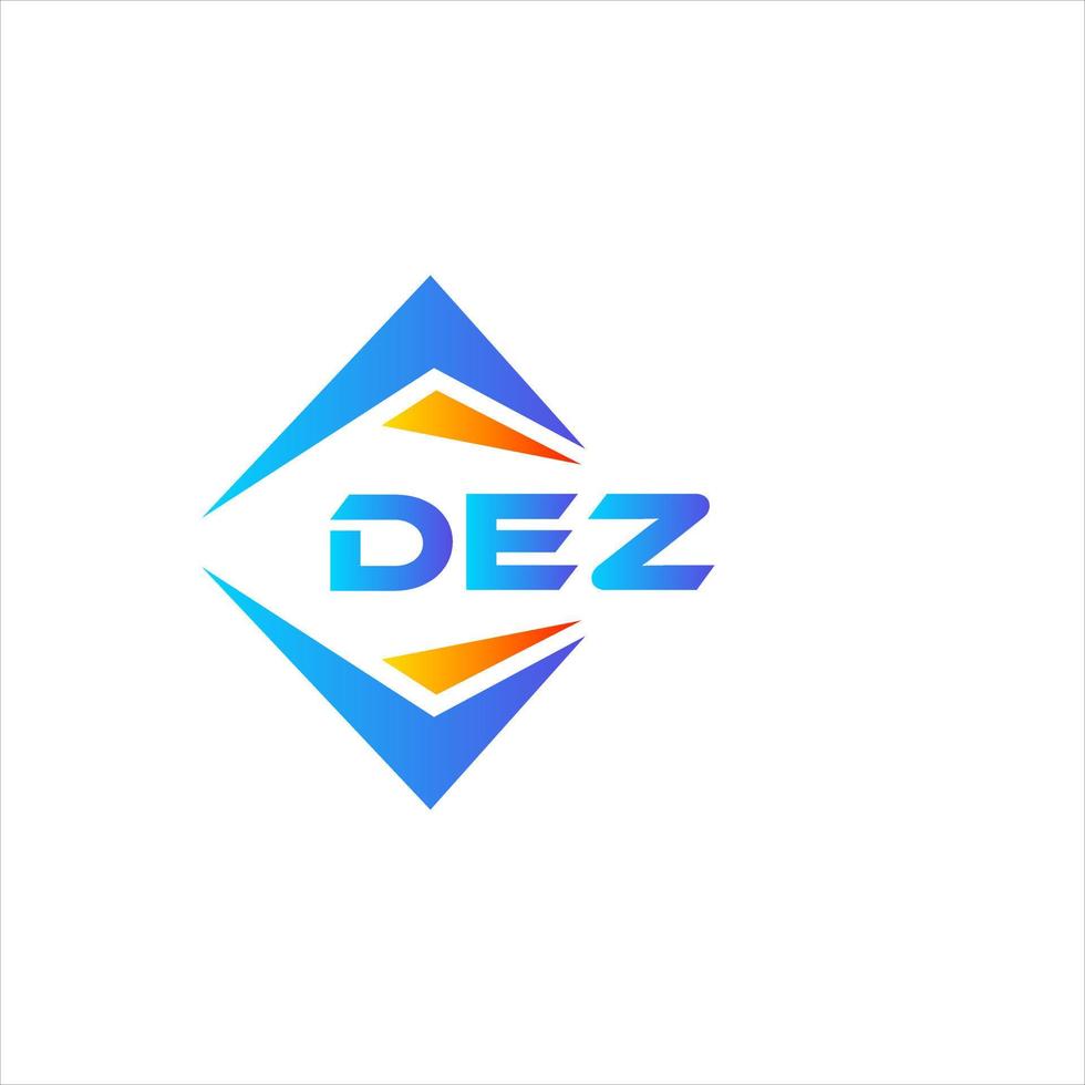 Dez abstraktes Technologie-Logo-Design auf weißem Hintergrund. dez kreative Initialen schreiben Logo-Konzept. vektor