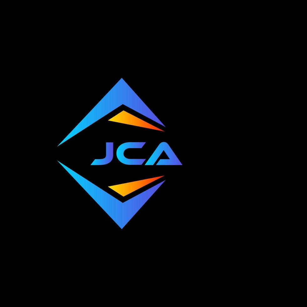 JCA abstraktes Technologie-Logo-Design auf schwarzem Hintergrund. jca kreatives Initialen-Buchstaben-Logo-Konzept. vektor