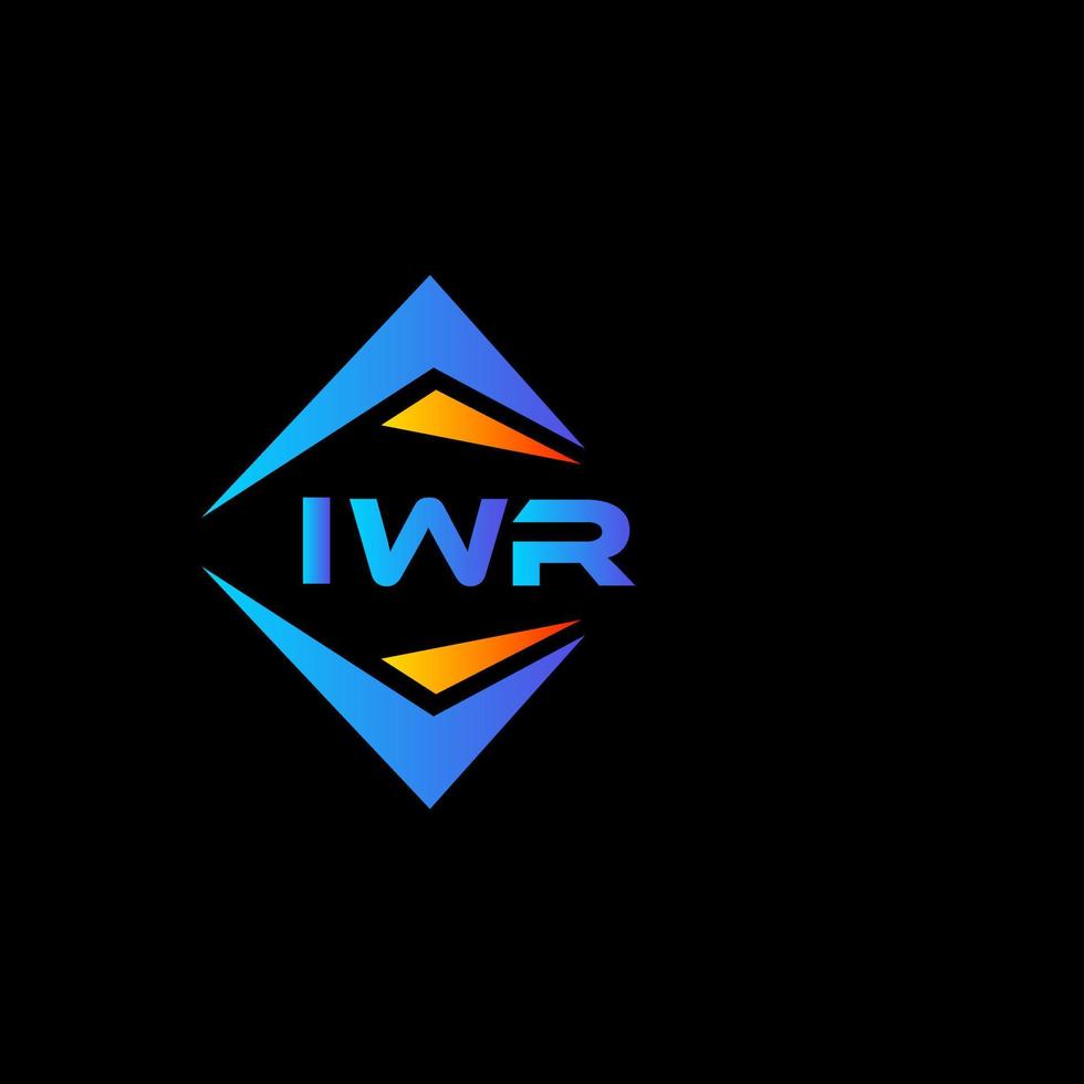 iwr abstrakt teknologi logotyp design på vit bakgrund. iwr kreativ initialer brev logotyp begrepp. vektor