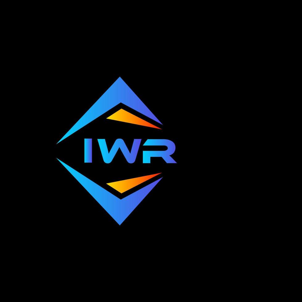 iwr abstraktes Technologie-Logo-Design auf weißem Hintergrund. iwr kreatives Initialen-Buchstaben-Logo-Konzept. vektor