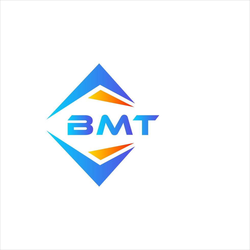 bmt abstraktes Technologie-Logo-Design auf weißem Hintergrund. bmt kreative Initialen schreiben Logo-Konzept. vektor