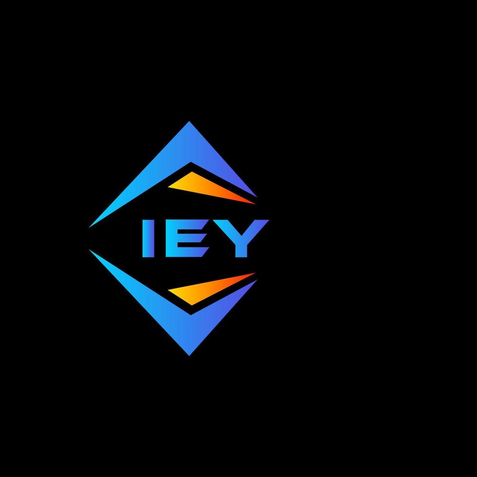 ie abstraktes Technologie-Logo-Design auf weißem Hintergrund. iey kreatives Initialen-Buchstaben-Logo-Konzept. vektor