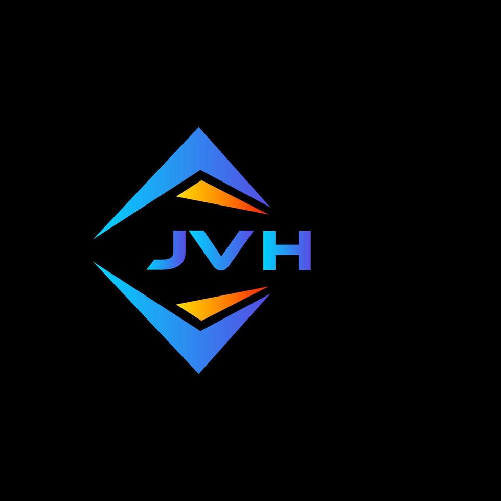 jvh abstrakt teknologi logotyp design på svart bakgrund. jvh kreativ initialer brev logotyp begrepp. vektor
