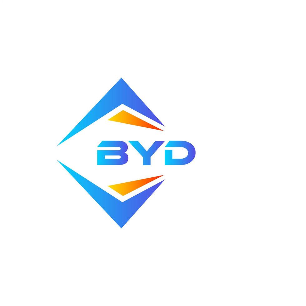 Webbyd abstraktes Technologie-Logo-Design auf weißem Hintergrund. Byd kreatives Initialen-Buchstaben-Logo-Konzept. vektor