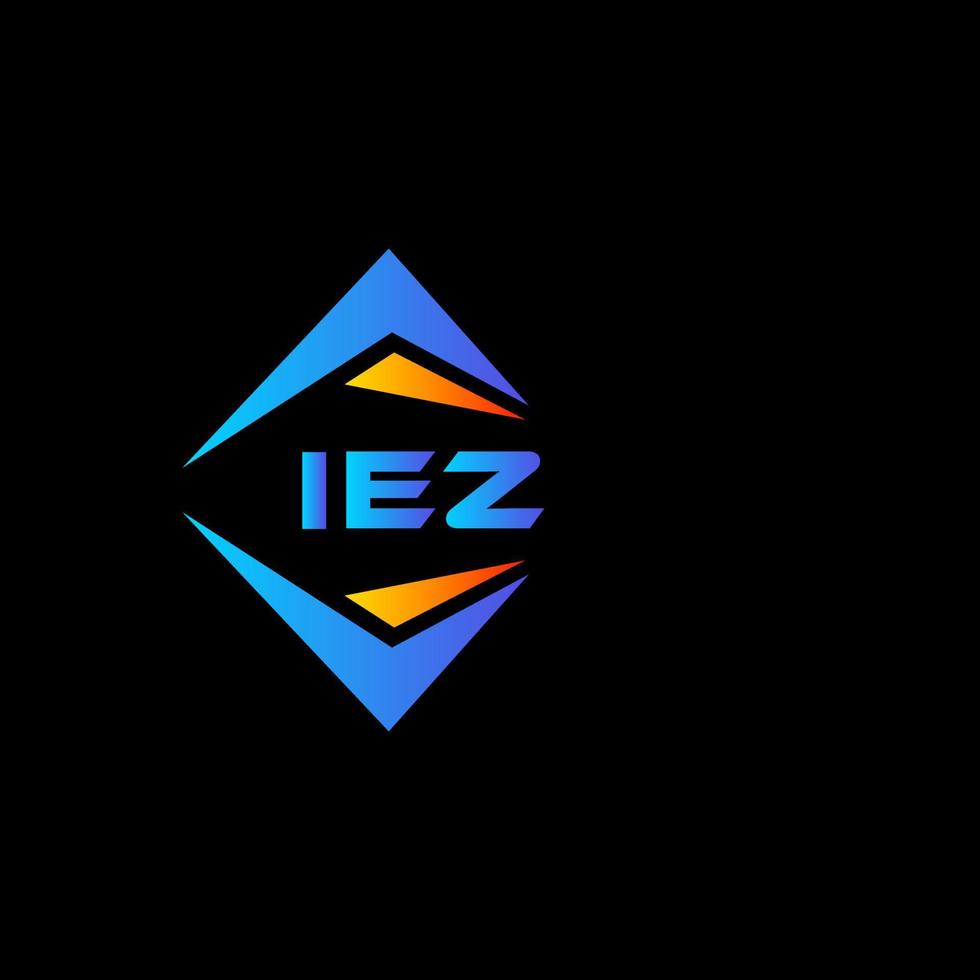 Iez abstraktes Technologie-Logo-Design auf weißem Hintergrund. iez kreatives Initialen-Buchstaben-Logo-Konzept. vektor