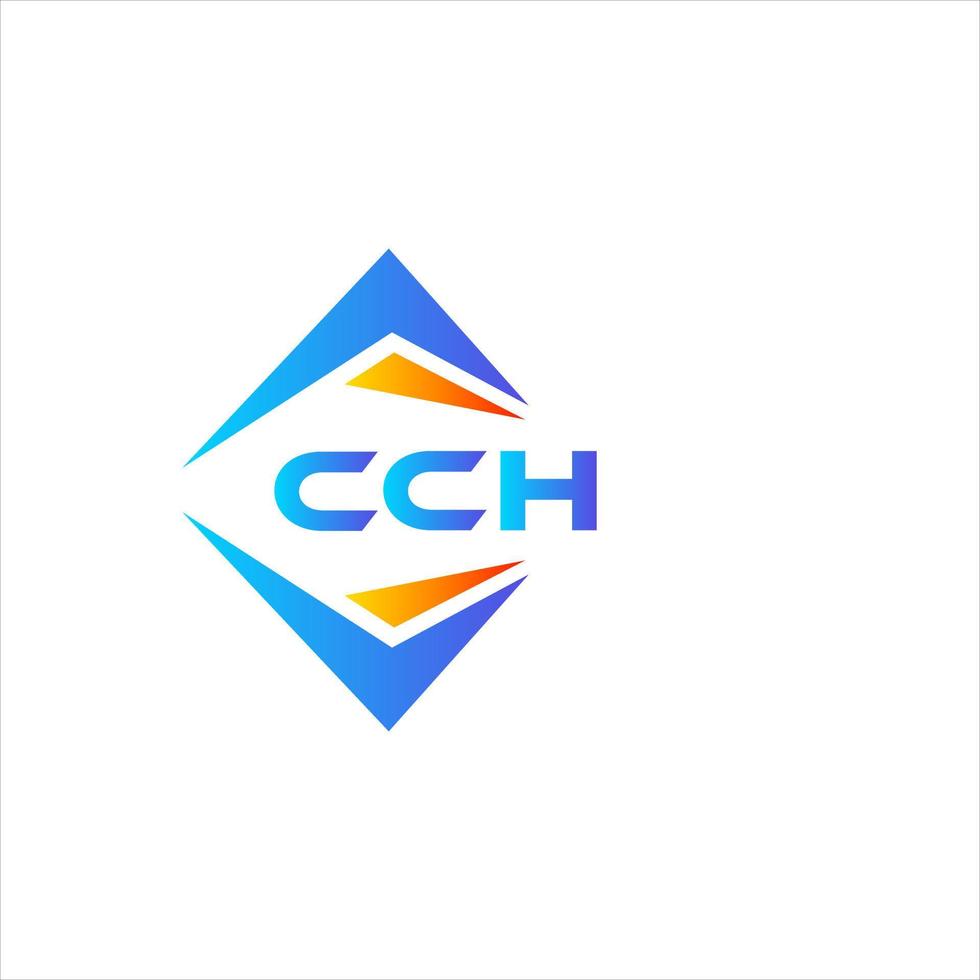 cch abstraktes Technologie-Logo-Design auf weißem Hintergrund. cch kreative Initialen schreiben Logo-Konzept. vektor