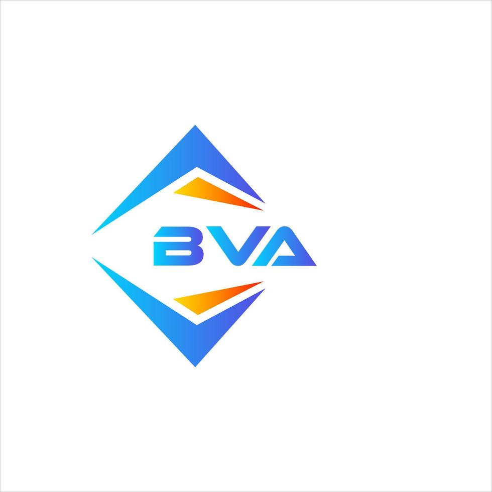 bva abstraktes Technologie-Logo-Design auf weißem Hintergrund. bva kreatives Initialen-Brief-Logo-Konzept. vektor