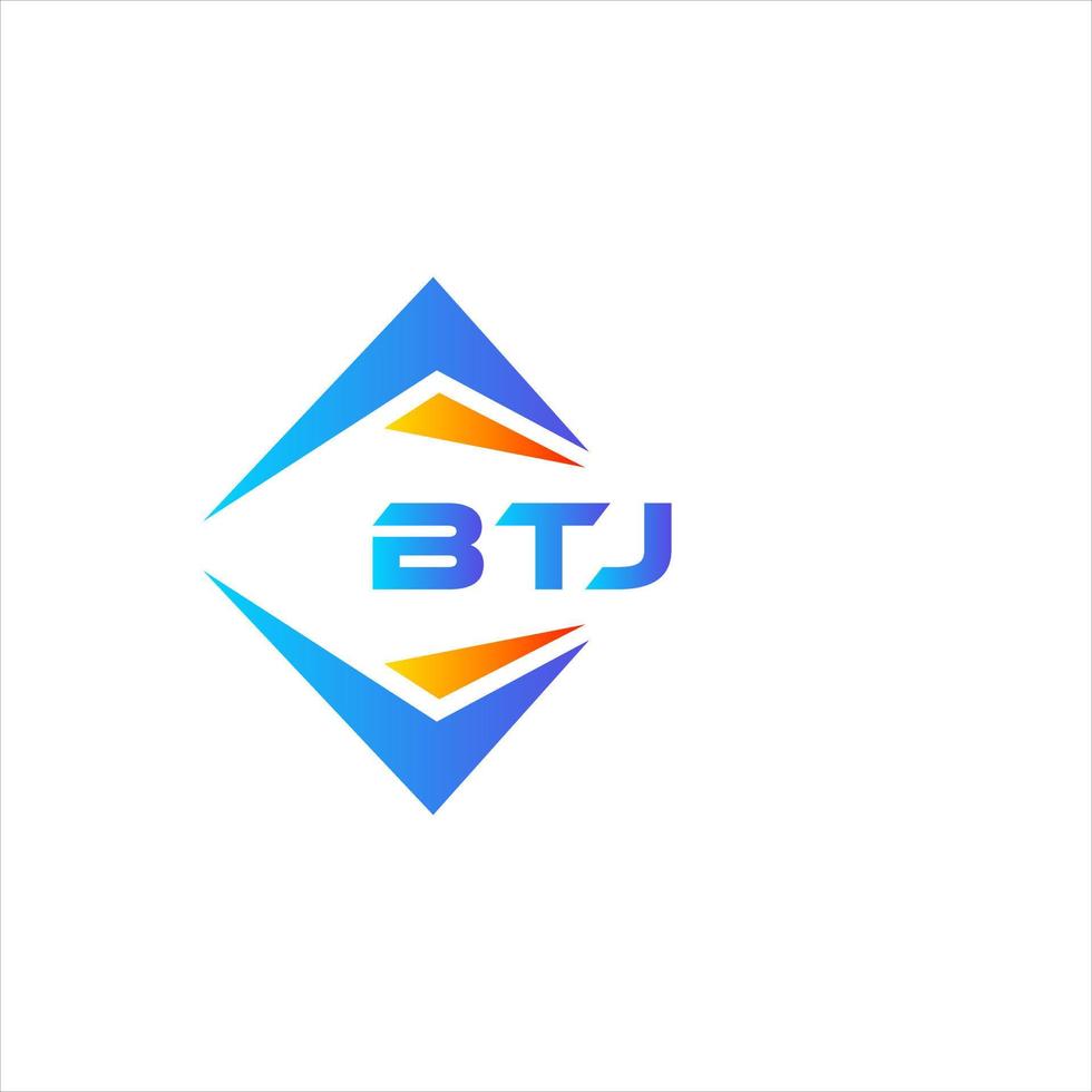 Btj abstraktes Technologie-Logo-Design auf weißem Hintergrund. btj kreative Initialen schreiben Logo-Konzept. vektor