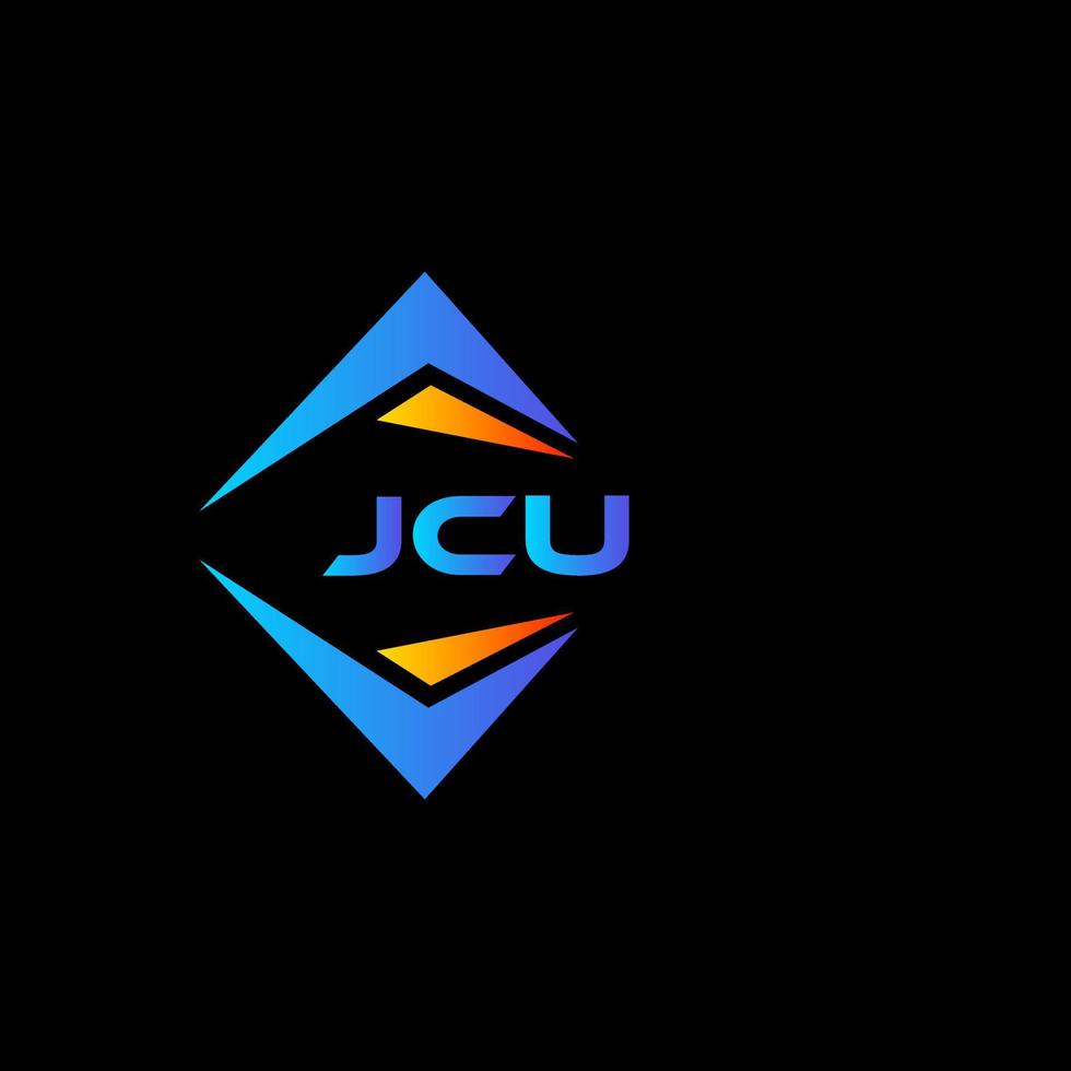 jcu abstraktes Technologie-Logo-Design auf schwarzem Hintergrund. jcu kreatives Initialen-Buchstaben-Logo-Konzept. vektor