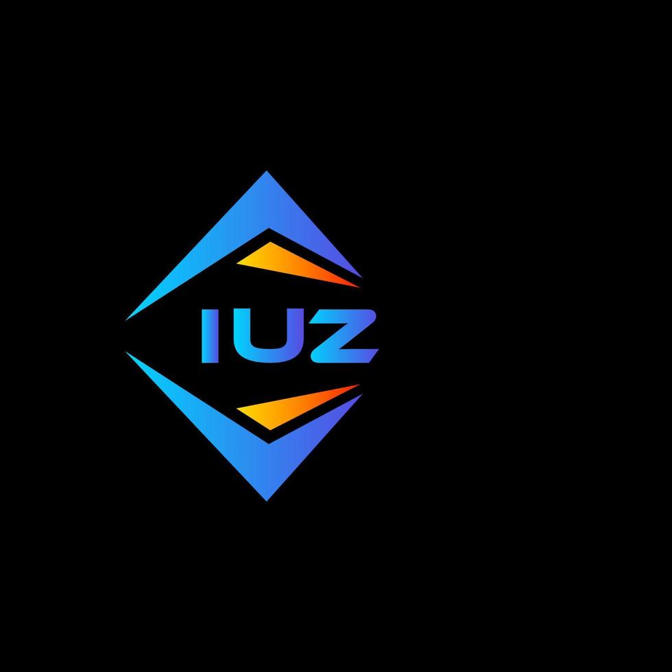 Iuz abstraktes Technologie-Logo-Design auf weißem Hintergrund. iuz kreatives Initialen-Buchstaben-Logo-Konzept. vektor