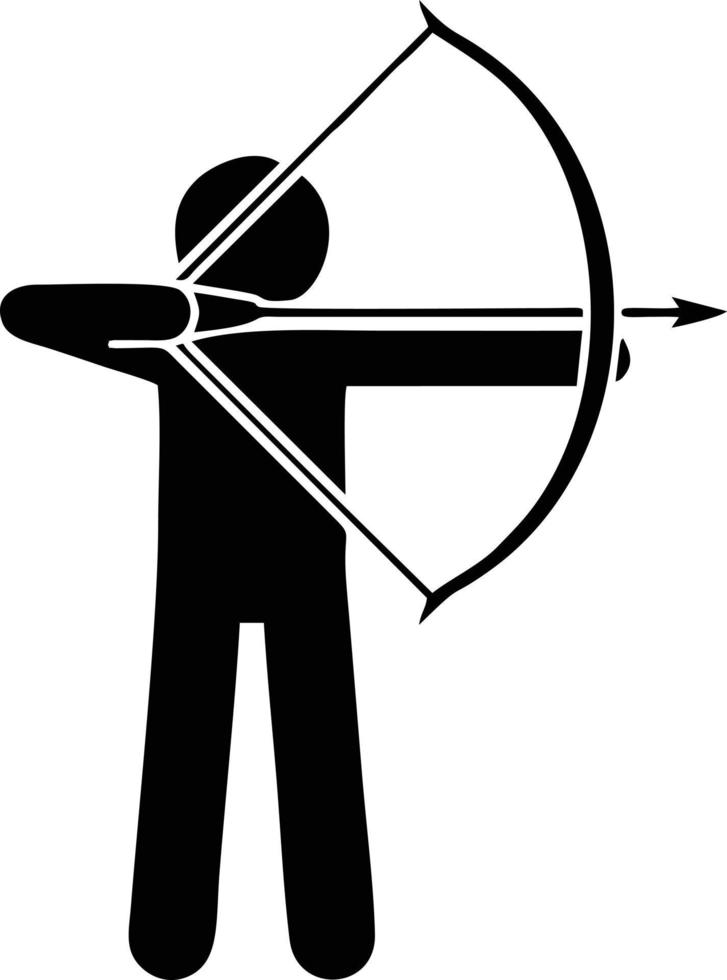mål fokus ikon symbol vektor bild, illustration av de Framgång mål ikon begrepp