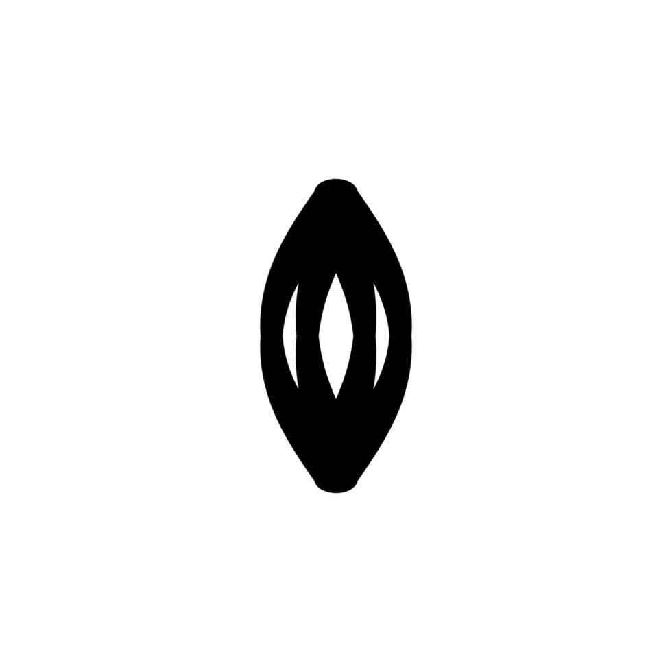 Vagina-Symbol. einfaches Stil-Vagina-Bewusstseinskrebsplakat-Hintergrundsymbol. Gestaltungselement des Vagina-Markenlogos. Vagina T-Shirt bedrucken. Vektor für Aufkleber.