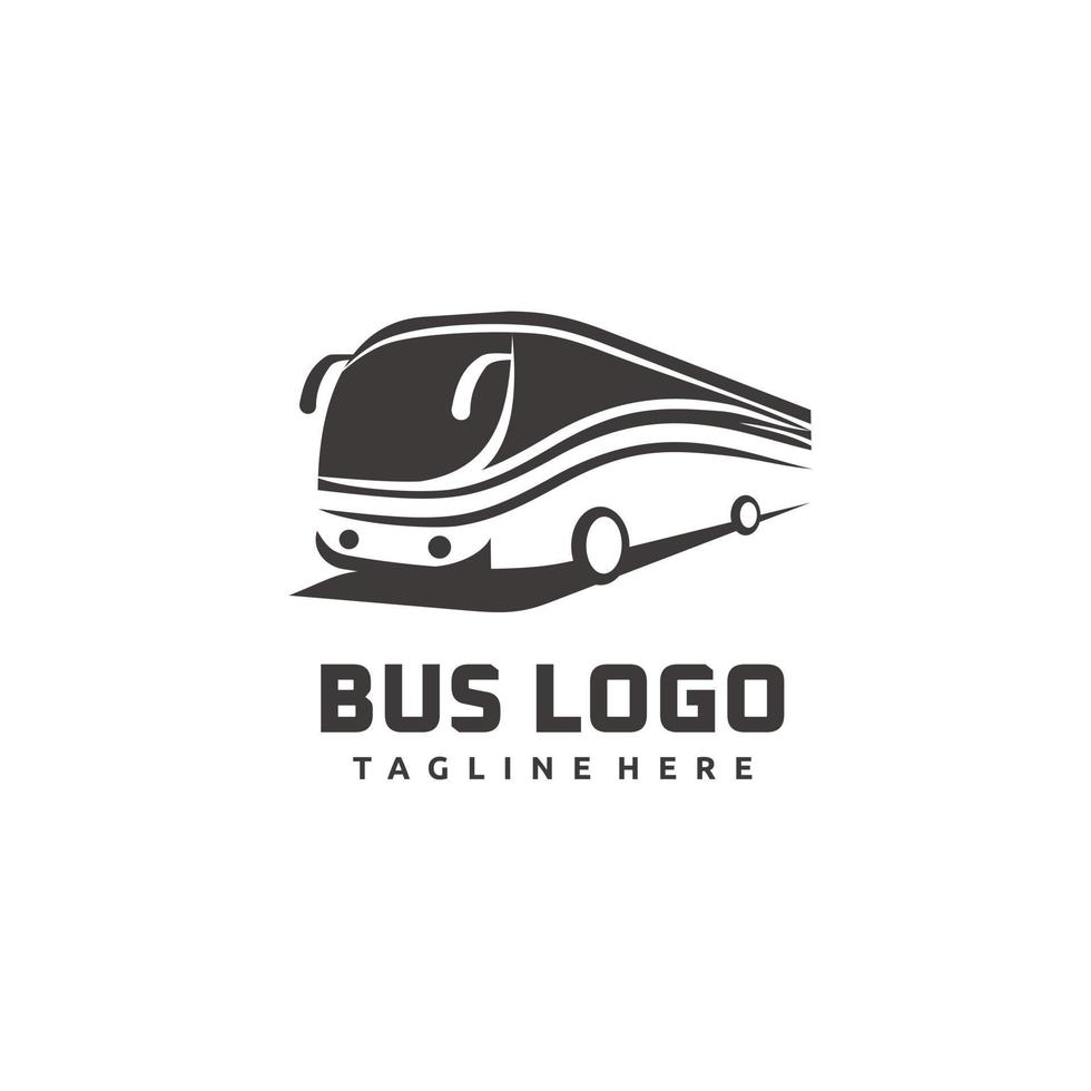 Bus, Reisebus-Logo-Design-Vorlage vektor