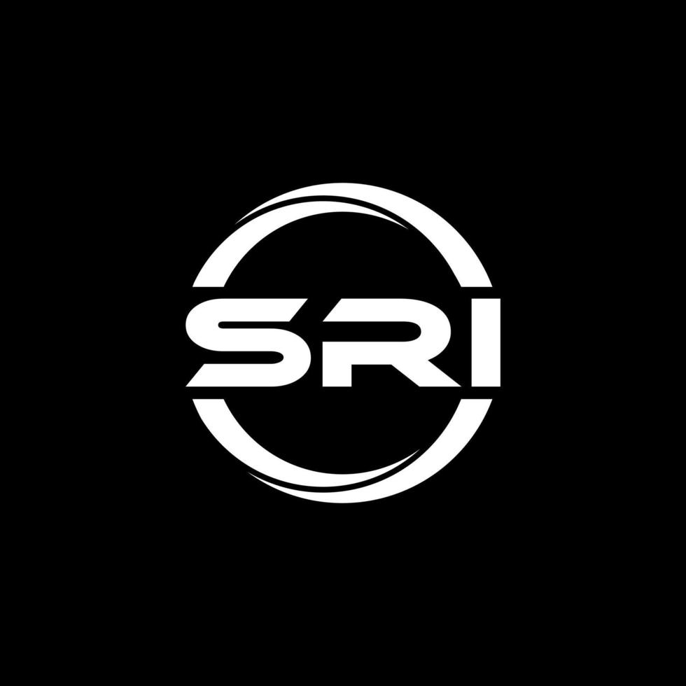 Sri-Brief-Logo-Design in Abbildung. Vektorlogo, Kalligrafie-Designs für Logo, Poster, Einladung usw. vektor