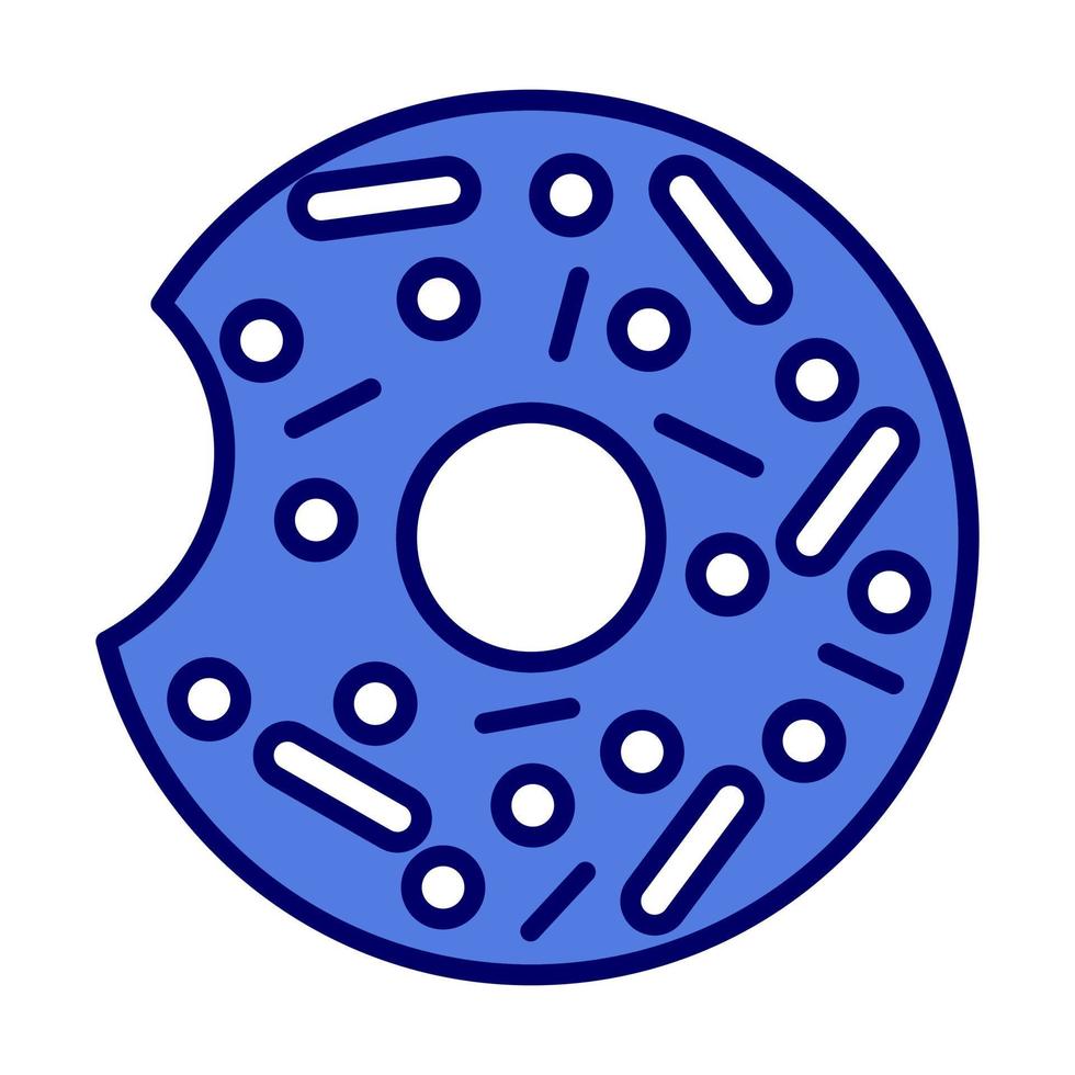 Donut-Vektor-Symbol vektor