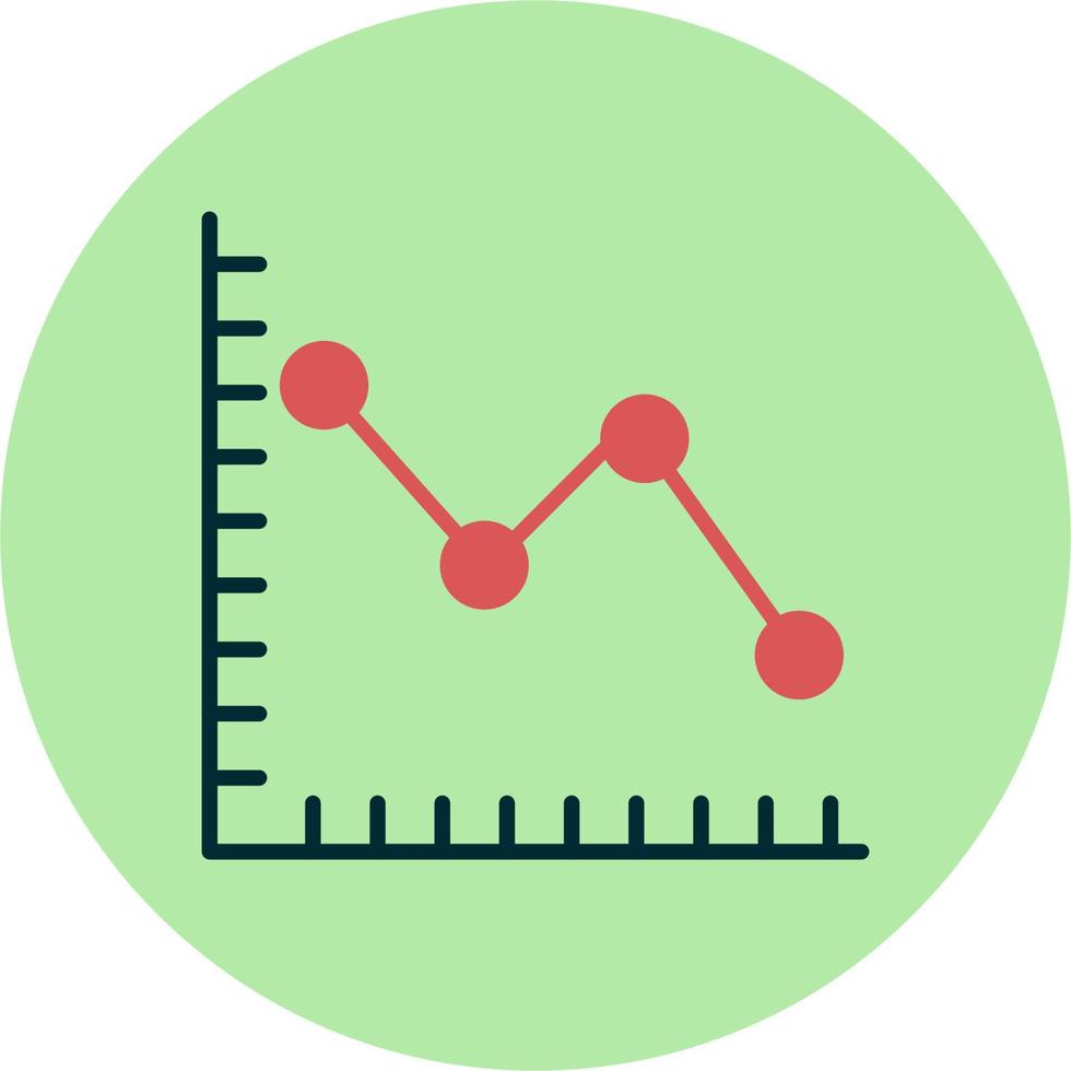linje Graf vektor ikon