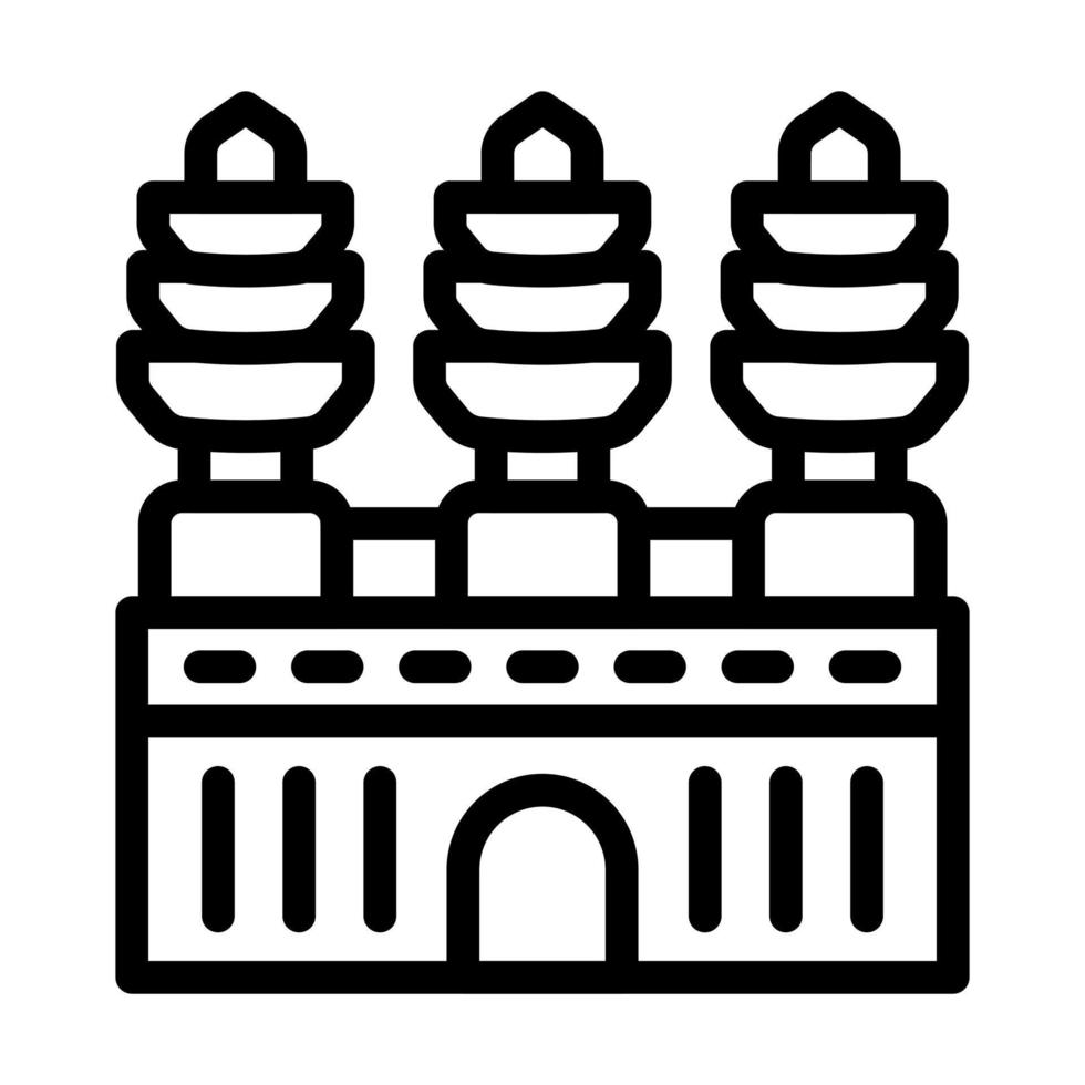 angkor wat ikon design vektor