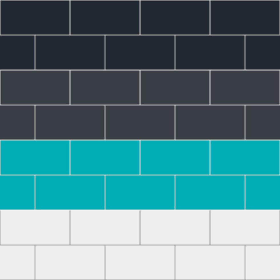 blockera tegel vägg sömlös mönster Färg textur bakgrund. vektor