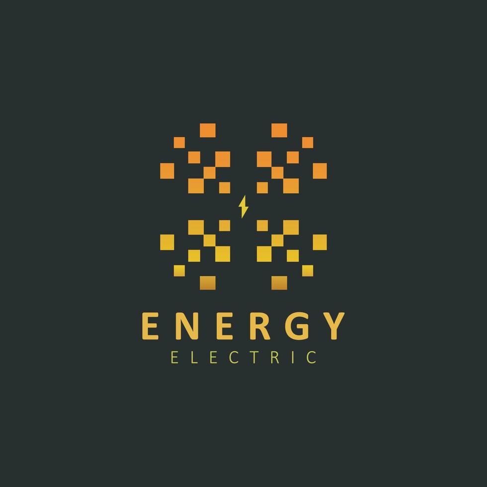 blixt bult energi logotyp kraft design vektor mall negativ Plats stil. sexhörning blixt ikon.