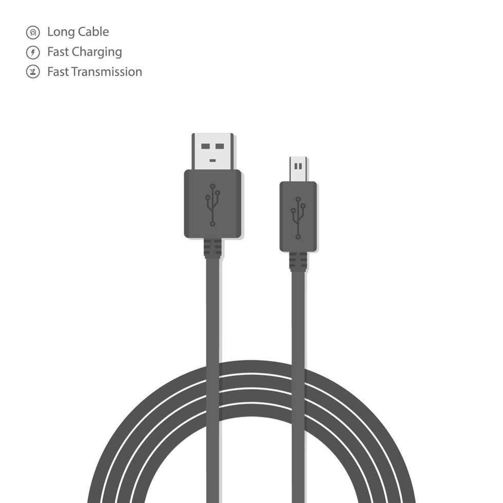 Smartphone-Ladekabel vektor