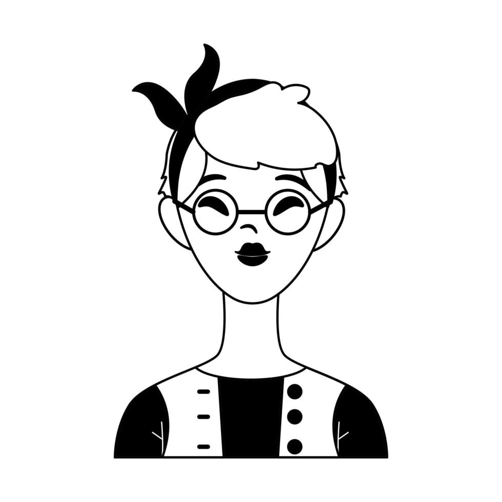 vektor illustration av avatar kvinna