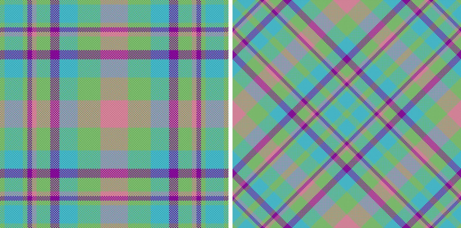 mönster kolla upp vektor. bakgrund pläd tyg. textil- textur sömlös tartan. vektor