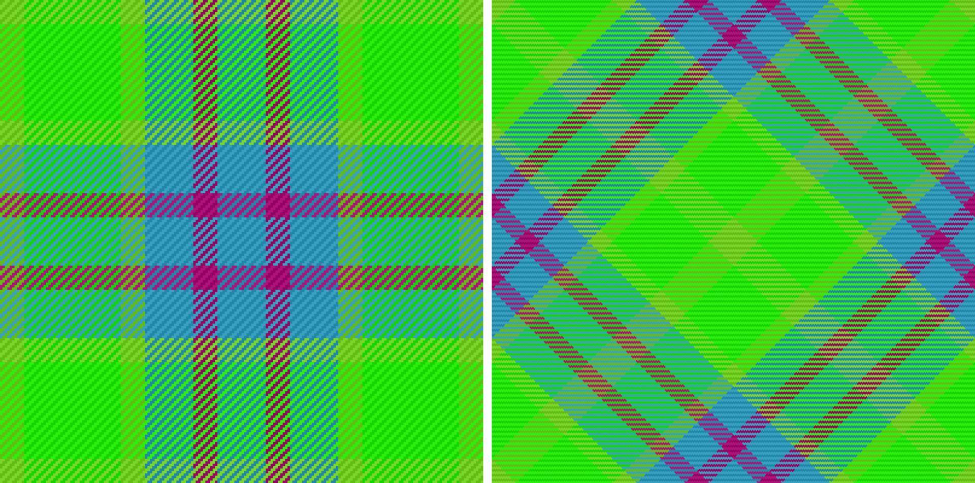 tyg bakgrund vektor. pläd textur sömlös. textil- tartan mönster kolla upp. vektor