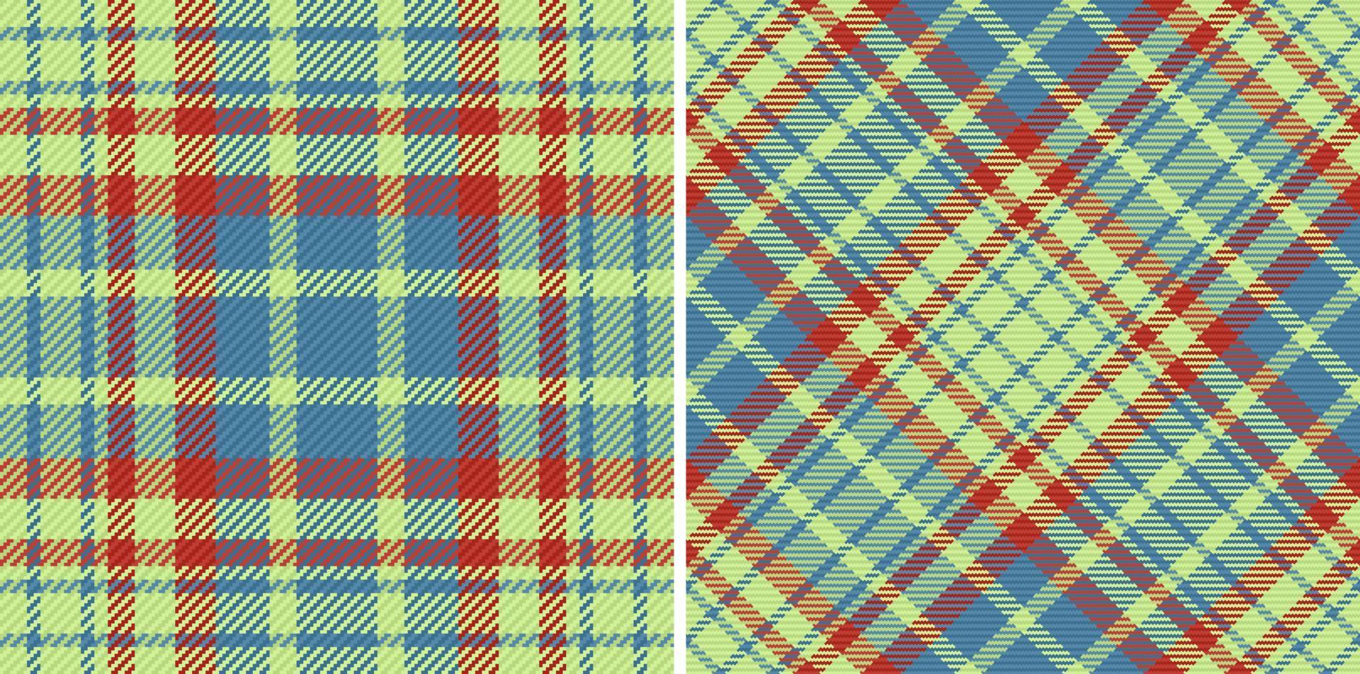 Textilgewebe kariert. Vektormuster nahtlos. Textur Tartan Hintergrundprüfung. vektor