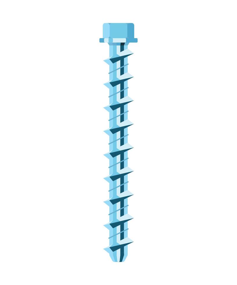 vektorillustration der selbstschneidenden schraube vektor