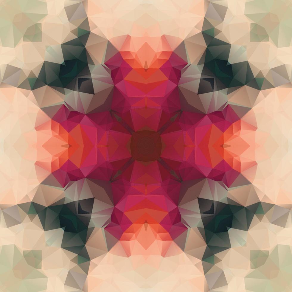 Polygonales Mosaik nahtloses Musterdesign, wiederholendes Textildesign, Oberflächendesign. vektor