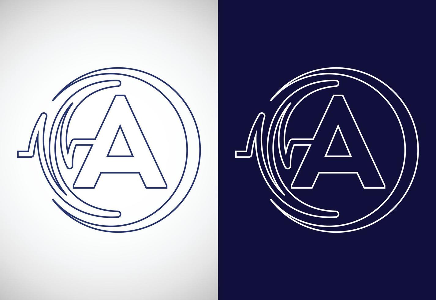 Initiale ein Alphabet mit Gesundheitspuls. Strichzeichnungen Herzschlag-Logo-Design. Logo für Medizin- oder Gesundheitsunternehmen vektor