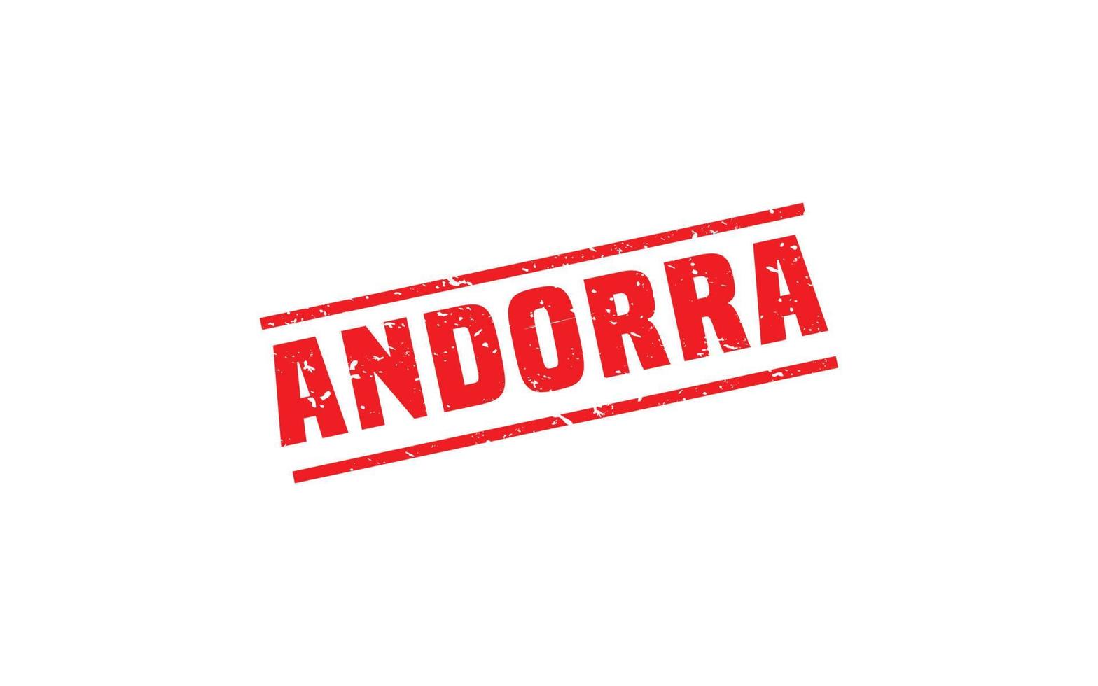 andorra stämpel sudd med grunge stil på vit bakgrund vektor