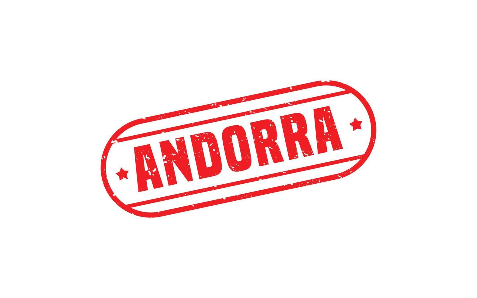 andorra stämpel sudd med grunge stil på vit bakgrund vektor