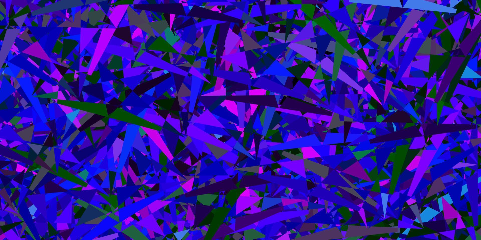 mörk flerfärgad bakgrund med månghörniga former. vektor
