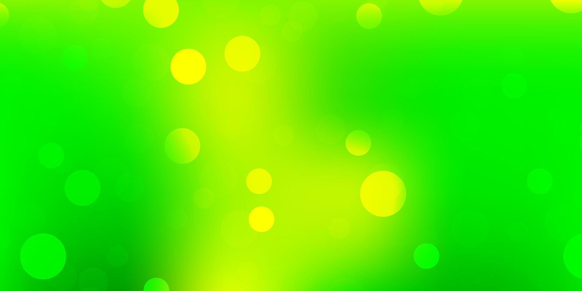 ljusgrönt, gult vektormönster med abstrakta former. vektor